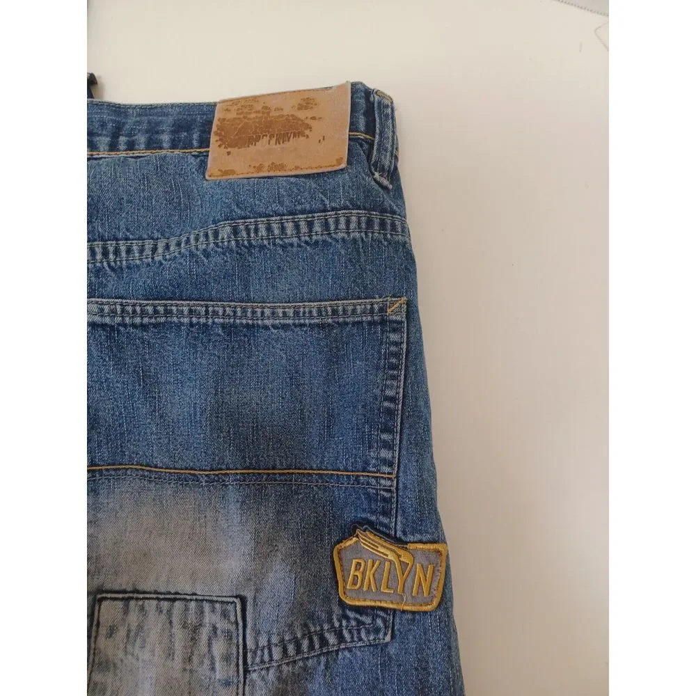 Brooklyn Xpress Patchwork Y2K Style Skaters Shorts‎ Mens Size 36